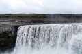 Spectacular Dettifoss waterfall in Iceland in summer Royalty Free Stock Photo