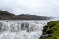 Spectacular Dettifoss waterfall in Iceland in summer