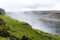 Spectacular Dettifoss waterfall in Iceland in summer