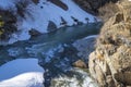 Spectacular drive along the river Venter Ache in the Venter Valley in Tirol, Austria