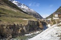 Spectacular drive along the river Venter Ache in the Venter Valley in Tirol, Austria