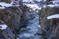 Spectacular drive along the river Venter Ache in the Venter Valley in Tirol, Austria