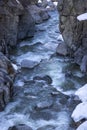 Spectacular drive along the river Venter Ache in the Venter Valley in Tirol, Austria