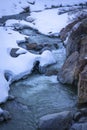 Spectacular drive along the river Venter Ache in the Venter Valley in Tirol, Austria