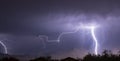 Spectacular Electrical Storm Lightning Bolt Mount Wrightson Valley Arizona Royalty Free Stock Photo