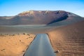 View of Fire Mountains (Montanas del Fuego) in Timanfaya National Park, Lanzarote - Canary Islands, Spain Royalty Free Stock Photo