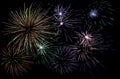 Spectacular fireworks background Royalty Free Stock Photo