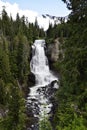 Alexander Falls - spectacular waterfall located in the scenic Callaghan Valley south of Whistler, Canada Royalty Free Stock Photo