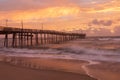 Ocean Sunrise Avon North Carolina Outer Banks Royalty Free Stock Photo