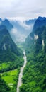 Spectacular Green River And Valley In Yi Mountains: A Terragen Masterpiece