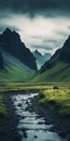 Spectacular Green Valley With Moody Color Schemes And Iconic Backdrops