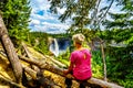 Spectacular Helmcken Falls in Wells Gray Provincial Park in BC Canada Royalty Free Stock Photo