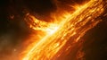 Massive Coronal Mass Ejection (CME) on the Sun - Intense Solar Flare Eruption Royalty Free Stock Photo