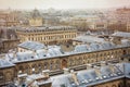 Spectacular image of Paris roofs from Cathedral Notre-Dame de Paris