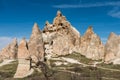 Spectacular karst Landform with limestones in the Goreme of Nevsehir, Cappadocia, Turkey