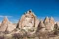 Spectacular karst Landform with limestones in the Goreme of Nevsehir, Cappadocia, Turkey