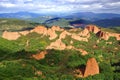 The spectacular landscape of Las Medulas.