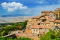 Spectacular landscape of the old town of Volterra in Tuscany, Italy Royalty Free Stock Photo