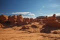 Spectacular landscapes of Goblin valley state park in Utah, USA Royalty Free Stock Photo