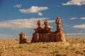 Spectacular landscapes of Goblin valley state park in Utah, USA Royalty Free Stock Photo