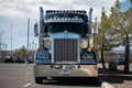 Spectacular long-nosed American truck at the Shelby workshops