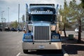 Spectacular long-nosed American truck at the Shelby workshops