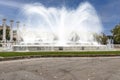 The spectacular Magic Fountain of Montjuic, Barcelona, Catalonia, Spain Royalty Free Stock Photo