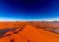 Spectacular morning sunrise at Sossusvlei in the Namib Desert