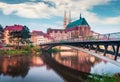 Spectacular morning view of St Peter and PaulÃ¢â¬â¢s Church, on the Polish border. Colorful autumn cityscape of Gorlitz, eastern