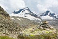 Spectacular mountain landscape with clouds starting to cover the sky.