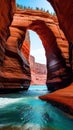 Spectacular Natural Arch Formation illustration Artificial Intelligence artwork generated