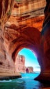 Spectacular Natural Arch Formation illustration Artificial Intelligence artwork generated