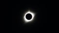 Spectacular night sky with a stunning solar eclipse