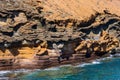 Spectacular orange cliffs and the ocean - Image