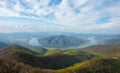 Spectacular panoramic view of danube bend from PrÃÂ©dikÃÂ¡lÃÂ³szÃÂ©k lookout point.