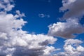 Southwest partly cloudy sky Royalty Free Stock Photo