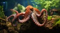 Spectacular Photorealistic Octopus In Brazilian Zoo Aquarium