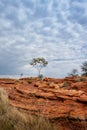 The Rim hiking trail in Kings Canyon, Northern Territory, Australia Royalty Free Stock Photo