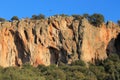 Spectacular rock climbing cliff Royalty Free Stock Photo