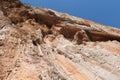 Spectacular rock climbing cliff wall in Geyikbayiri, Turkey Royalty Free Stock Photo