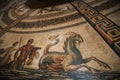 A spectacular Roman Mosaic Floor in the Vatican Museums in Rome Italy Royalty Free Stock Photo