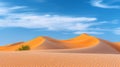 Spectacular sahara desert landscape in egypt with mesmerizing rolling sand dunes