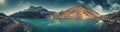 Panoramic view. Gokyo Lake. Himalayas.