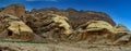 Spectacular scenery in WADI RUM Jordan , red sand Royalty Free Stock Photo