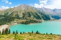 Spectacular scenic Big Almaty Lake , Mountains in Almaty, Kazakhstan,Asia at summer