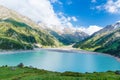 Spectacular scenic Big Almaty Lake ,Tien Shan Mountains in Almaty, Kazakhstan,Asia Royalty Free Stock Photo