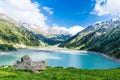 Spectacular scenic Big Almaty Lake ,Tien Shan Mountains in Almaty, Kazakhstan,Asia