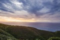 Spectacular seaside view from the famous Vathia village in the Laconian Mani peninsula. Laconia prefecture, Peloponnese, Greece,