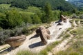 The Growing Stones - Babele de la Ulmet Ulmet, Buzau County, Romania Royalty Free Stock Photo