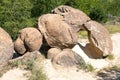 The Growing Stones - Babele de la Ulmet Ulmet, Buzau County, Romania Royalty Free Stock Photo